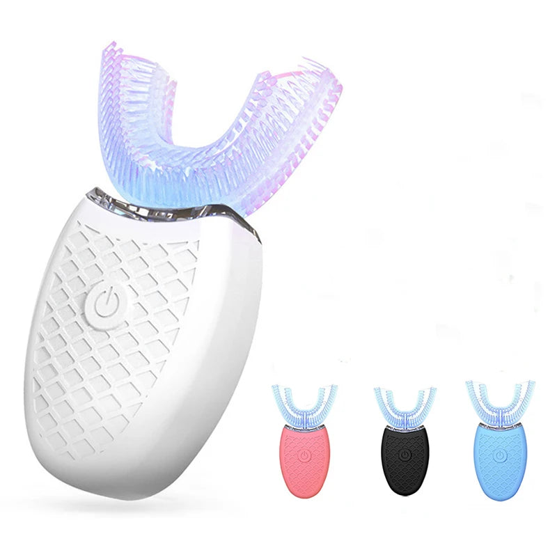 Soft Bristle U Shape Smart Teeth Whitening Waterproof Profesional Rechargeable Automatic Tooth Brush Set