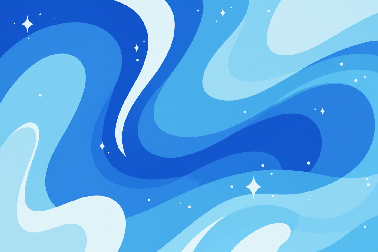 Flowing Blue Abstract Background
